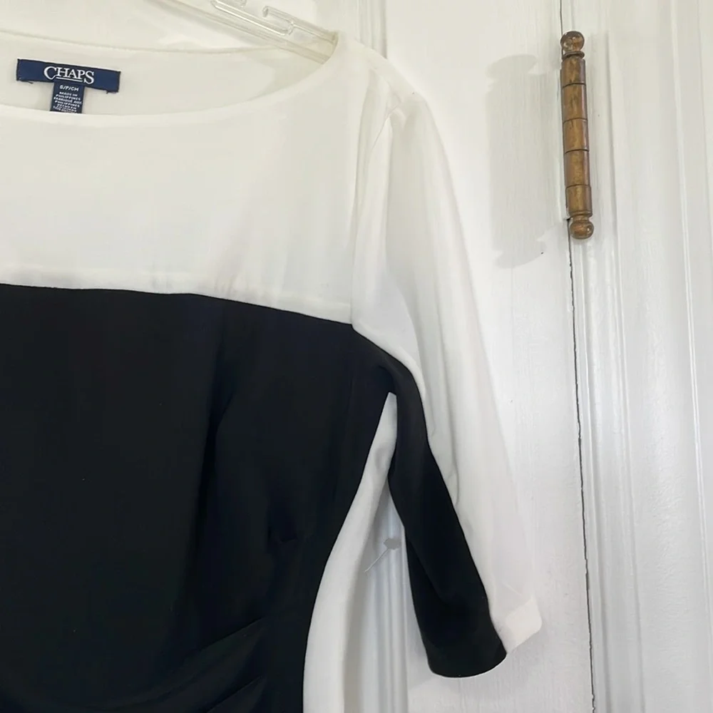 NWT CHAPS black and white dress small cocktail dress